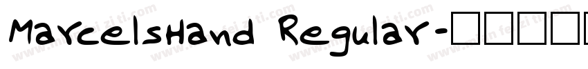MarcelsHand Regular字体转换